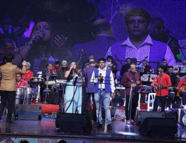 AMA students showcasing musical talent on stage